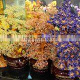 China Decorative Citrine Lapis Agate Crystal Bead Christmas Trees