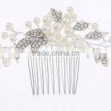 Fashion Wedding Bridal Bride Rhinestone Pearl Hair Comb Accessories Jewelry Head Piece Hair Pins 2016 thumbnail-2