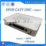 4FE+CATV GEPON ONU CATV Receiver Fiber Optical Node Compatible With ZTE/Huawei OLT thumbnail-3