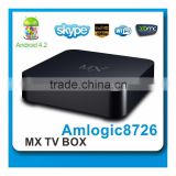 OEM Android 4.2.2 Dual Core TV BOX Android Amlogic 8726 MX TV Box, smart tv box