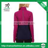 Ramax Custom Women Stand Collar Half Zip Pullover Running Jacket thumbnail-3