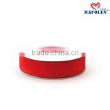 100% Cotton Red Color Single Face Celebrate it Chirstmas Elastic Velvet Ribbon 10mm Wide thumbnail-4