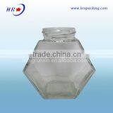 500ml Hexagon Glass Jar for Honey