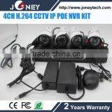 4CH H.264 CCTV ip Nvr Kits With Poe and Hdmi and ip Camera