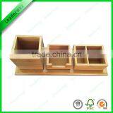 Stand Office Bamboo Supply Stationery Holder on the Desk thumbnail-5