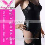 Party Dress Sexy Leather Dress for Girl thumbnail-4