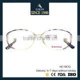 Super Light Street Fashion Acetate Reading Glasses Blue Orange Patchwork Acetate SM510 thumbnail-5