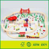 130pcs Wooden Train Set thumbnail-1
