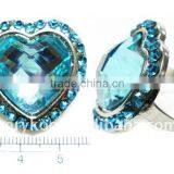 Fashion Heart Crystal Stones Imitation Ring (FCK-11231) thumbnail-1