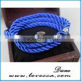 Colorful Rope Handmade Multilayer Anchor Nautical Navy Rope Bracelet thumbnail-2