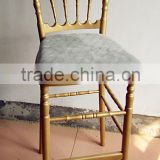 Stacking High Seat Gold Napoleon Bar Chair