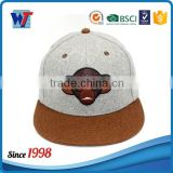 Custom 3d embroidered patch wholesale hats wool snapback cap