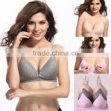 Hot Selling Mum Maternity Bras One-piece Breastfeeding Bras Open Front Button Nursing Bras thumbnail-4
