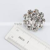 Fashionable Flower Shape Silver Color Cubic Zircon Stud Earring Valentine's Gift for Her thumbnail-3