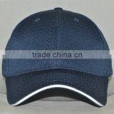 Navy Mesh Blank Cap With White Sandwich Bill 6panels Beseball Cap