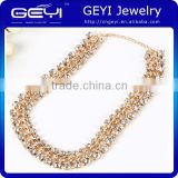 wholesales Jewelry Necklace,Crystal Necklace Jewelry Glitzy Floral Bib Necklace
