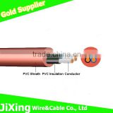 H05VV-F PVC insulated and PVC sheathed 4 core cable wire