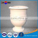 Home Outdoor Decorative Modern Round Fiberglass Pot Planter