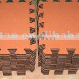 compound Interlocking rubber floor mat tile