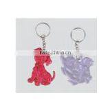 Animal Shape Pvc Reflective Keychain Custom Pvc Keychains Safety Hangers