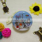 Fashion Paris Style Popular Round Zipper Tin Box Zipper Coin Purse thumbnail-4