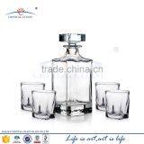 Crystal Coast Glassware/barware Drink Set,1decanter With 6 Tumblers