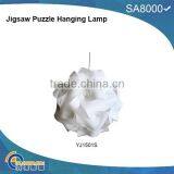 DIY PP LAMP SHADE YJ1501S,Jigsaw Puzzle Hanging Lamp FLAT PACKING thumbnail-1