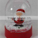 2016 Walmart Large Christmas Santa Plastic Snow Globe thumbnail-3