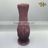 New Design Antique Purple Glass Vase With Raised Grain