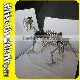 Sculpture Art Stainless Steel Metal Art Work Chinese Horse Sculpture thumbnail-2