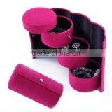 Hot Sale 3-layer Jewelry Box / Colorful Folding Jewelry Storage /High Quality Travel Jewelry Organizer thumbnail-2