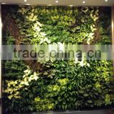 fake vertical plastic green wall decoration