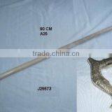Wooden Walking Stick Made in Brass With Embossed Patterns thumbnail-1