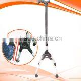 4 LEGS ALUMINUM QUAD CANE With T-Handle and Small Base MADE IN TAIWAN thumbnail-1