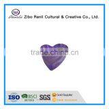 Purple Crystal Heart Shape Glass Tealight Candle Holder for Wedding thumbnail-2