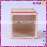 Handmade Square Shape Ceramic Balcony Flower Pots thumbnail-2