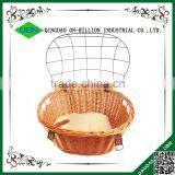 Handicraft Woven Wicker Bike Front Basket thumbnail-3