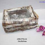 Birch Planter Box for Flower thumbnail-1