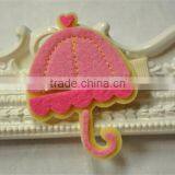 2017 Little Pink and Yellow Felt Umbrella Girl Clip in China thumbnail-1