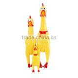 Pet Chicken Classic Funny Sounding Vinyl Guaijiao Pet Dog Toy Trumpet Screaming Chicken 17cm thumbnail-2