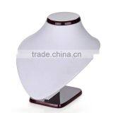 Wholesale Jewelry Display Neck Stand Leather 18cm Tall thumbnail-2