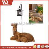 New Inventions In China Art Work Deer Resin Craft Outdoor Led Lighting Solar Light 2017 thumbnail-3