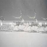 2016 Hot Sale Three Acrylic Reindeer and Sleigh Christmas Decoration thumbnail-1