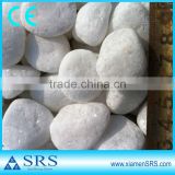 Natural pure white marble pebbles