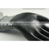 NMSAFETY CE EN388 4343 Black Smooth Nitrile on Palm HPPE Glove Cut Level 3 Cut Resistant Glove Anti-cut Safety Working Glove thumbnail-3