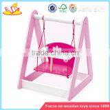 Wholesale Pink Cute Kids Wooden Doll Swing Toy Interesting Toddler Wooden Doll Swing Toy W08F023 thumbnail-1