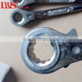 Two Way Double Ratchet Sockets Bent Handle 19/21mm Scaffold Spanner Wrenches thumbnail-2