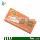 FINE STAINLESS STEEL UTILITY KNIFE WITH PLASTIC HANDLE thumbnail-1