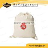 2016 Hot Sale Multi Fuction Drawstring Backpack 100% Cotton Nature Color Drawstring Bag thumbnail-1