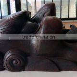 Hand Crafted Wooden Mask of Demon Wall Hanging Made In Nepal thumbnail-2